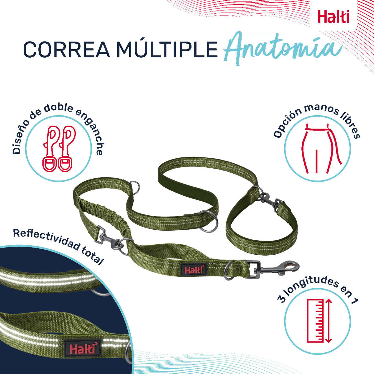 Dog Lead Company of Animals Green L-4