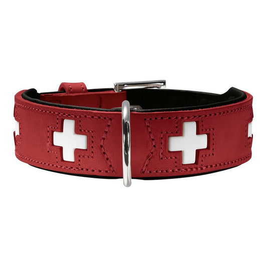 Dog collar Hunter Swiss Red/Black 30-34.5 cm-0