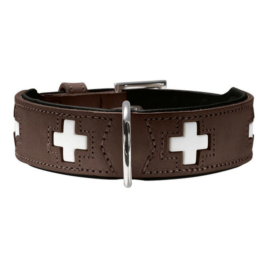 Dog collar Hunter Swiss Negro, marrón (24-28.5 cm)-0