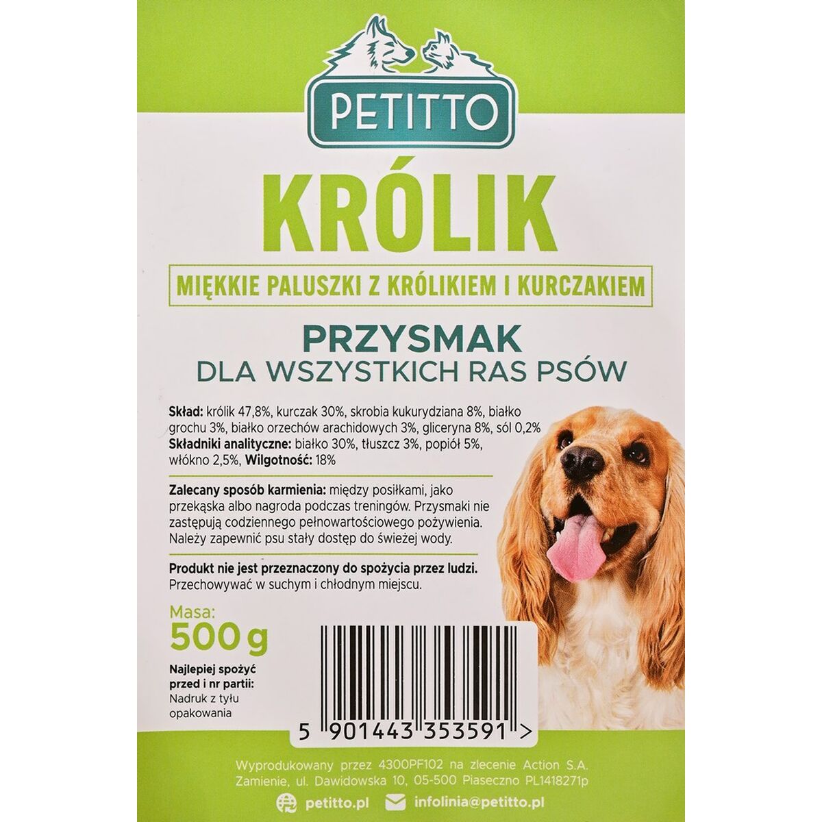 Dog Snack Petitto Rabbit 500 g-3