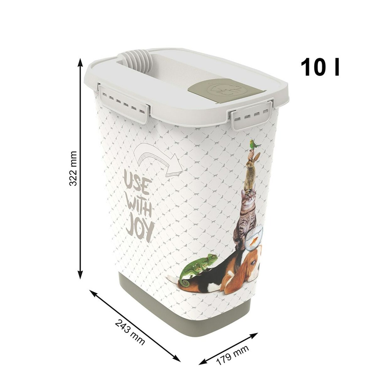 Dog Feeder Rotho White Plastic 10 L-2