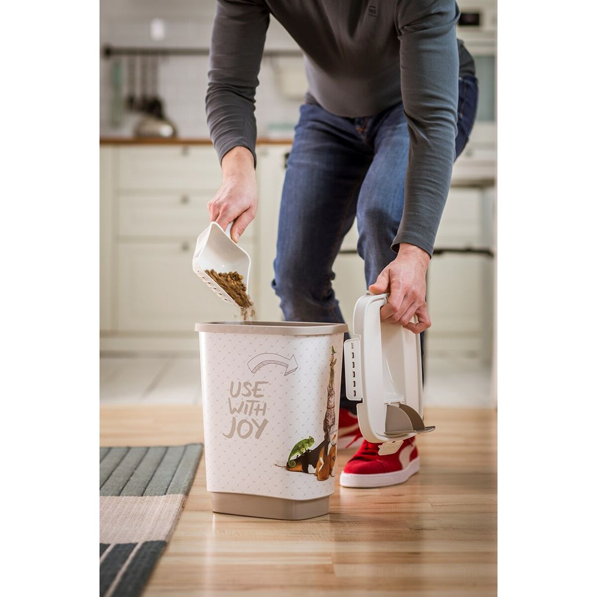 Dog Feeder Rotho White Plastic 10 L-1