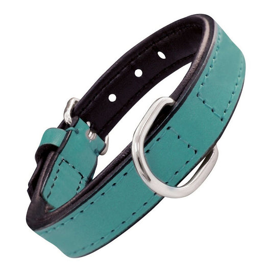 Dog collar Gloria Padded Turquoise 55 cm (55 x 2,5 cm)-0