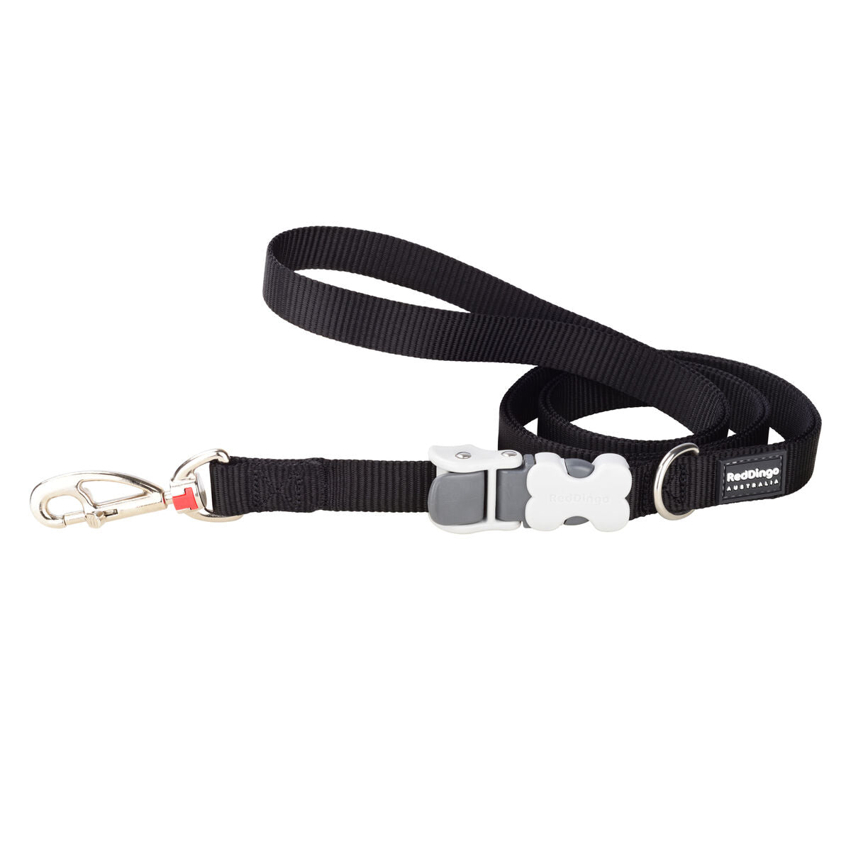 Dog Lead Red Dingo Black-0
